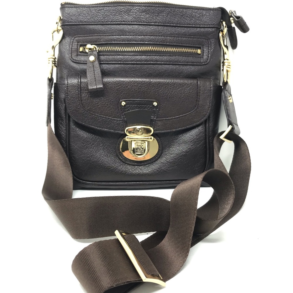 JPK Paris 75 brown leather crossbody
